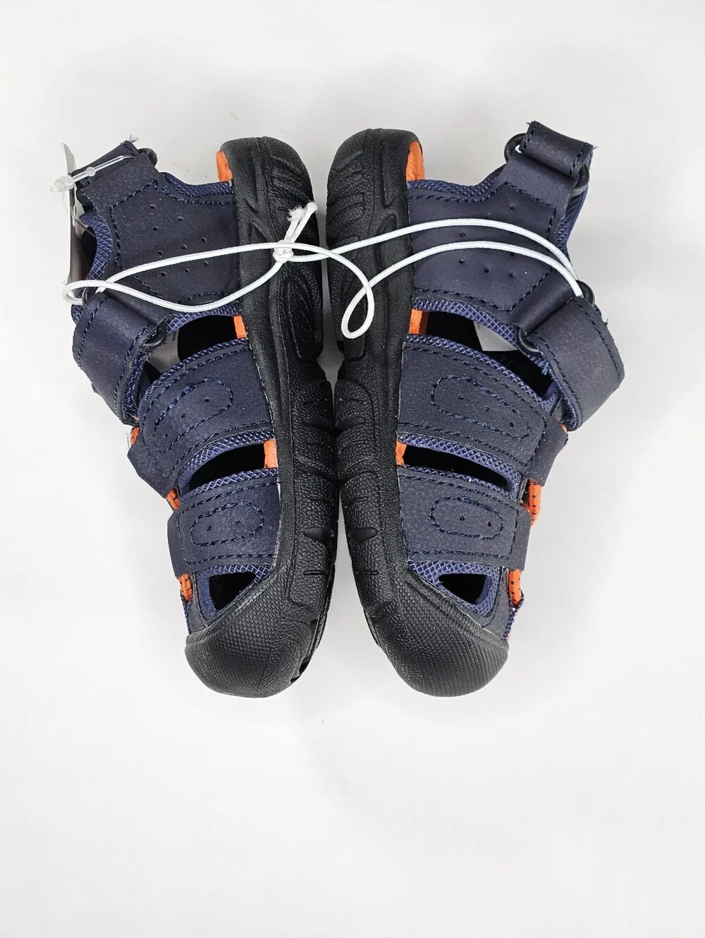 Circo blue and orange kids sandal with strap closures - size 6